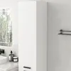 Armoire de salle de bain Bar 2 portes Blanc Étagères hautes Voir les images du produit 2