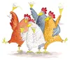 Serviette "Celebrating Chickens", 20 Stück Produktbild-Vorschau 1