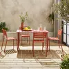 sweeek - Gartentisch aus Metall, 4 Stühle - Terrakotta Produktbild-Vorschau 6