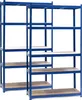 Wiltec sada 2x těžkých regálů 100x60x200cm, 200kg/úroveň, Náhled obrázku produktu 1
