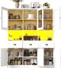 Flieks Armoire de cuisine Hochschrank avec LED, buffet de Voir les images du produit 4