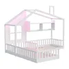 Flieks Kinderbett Hausbett 90x200cm / 140x70cm mit Fenster, Produktbild-Vorschau 7