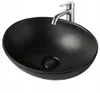 Keramik Waschbecken Aufsatzwaschbecken mattes Schwarz 41x33 Produktbild-Vorschau 1