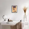 Gerahmtes Poster - Schwarzer Rahmen - Frau Vögel Produktbild-Vorschau 6