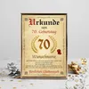 Urkunde zum 70. Geburtstag personalisiertes Geschenk Produktbild-Vorschau 6