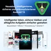 Marketing image for Android 15, showcasing its features and interface on multiple devices. Produktbild-Vorschau
