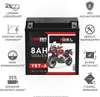Langzeit Gel Motorradbatterie YB7-A 8Ah 12V Produktbild-Vorschau 2