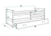 Kinderbett mit Stauraum mit Matratze 80x190 FERGUS – Produktbild-Vorschau 3