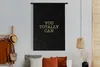 MuchoWow® Wandteppich Wandbehang Zitate - Motivation - Gold Produktbild-Vorschau 4
