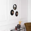 HowHomely | Wandspiegeln -  Schwarz-gold - Set mit 3 Stück Produktbild-Vorschau 3