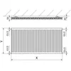 Mexen C11 Plattenheizkörper 600 x 2000 mm, seitliche Produktbild-Vorschau 6