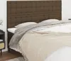 Kopfteile 4 Stk. Dunkelbraun 100x5x78/88 cm Stoff Produktbild-Vorschau 2