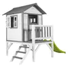 AXI Spielhaus Beach Lodge XL in Weiß mit hellgrüner Rutsche Produktbild-Vorschau 2