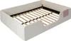 A bed frame with wooden slats, viewed from a slightly elevated diagonal angle. Náhľad obrázku produktu