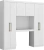 Bettüberbau mit 6 Türen, Kleiderschrank & Stauraum - L. 200 Produktbild-Vorschau 1