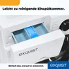 Close-up of a washing machine's detergent drawer and control panel. Produktbild-Vorschau
