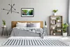 Bild 60x40 MDF-Rahmen Wandkunst Water Boat Mountain Nature Produktbild-Vorschau 2