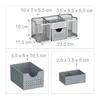 relaxdays Schreibtisch Organizer Mesh-Design Produktbild-Vorschau 4