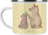 Mr. & Mrs. Panda Pott Bär Kind - Gelb Pastell - Geschenk, Produktbild-Vorschau 1