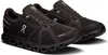 A pair of black ON Running Cloud sneakers are shown from a slightly elevated side angle against a white background. Voir les images du produit