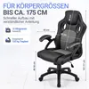 Juskys Racing Schreibtischstuhl Montreal (grau) - Gaming Produktbild-Vorschau 7