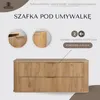 Rodan | Szafka Pod Umywalkę - 120 Cm - Wisząca - Brązowy Podgląd zdjęcia produktu 2