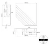 Moderne Regalträger für Wandregale, FLEX 200 x 200 mm, Produktbild-Vorschau 2