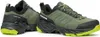 Rush Trail GTX Wmn Fast Hiking Schuhe von Scarpa in grün und schwarz; seitliche und frontale Ansicht. Produktbild-Vorschau