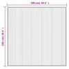 vidaXL Tapis Carré Naturel 100x100 cm Bambou Voir les images du produit 11