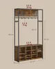 A diagram of a coat rack with dimensions and weight limits indicated. Produktbild-Vorschau