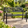 Panca da giardino in metallo Aga 125x53x77 cm Anteprima dell’immagine prodotto 2
