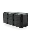 Fortena Modularer Komposter 1200L Schwarz – 3-Segment Produktbild-Vorschau 1