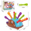 Sorter jeżyk układanka edukacyjna jeż montessori gra liczby Podgląd zdjęcia produktu 2