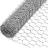 A roll of hexagonal wire mesh, also known as chicken wire or hardware cloth, is shown partially unrolled. Produktbild-Vorschau