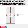 tesa Insektenschutz Tür Magnetvorhang Balkon Fliegengitter Produktbild-Vorschau 2
