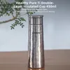 lixada 300 ml titanový křišťálový termohrnek, dvouvrstvý Náhled obrázku produktu 7
