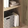 vidaXL Artisan dubová knižnica 40x30x152 cm materiál na Náhľad obrázku produktu 3