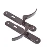 Aqbau® Türdrückerset Langschild Braun | Türdrücker | Produktbild-Vorschau 3