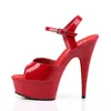 DELIGHT-609 Damen Sandale von Pleaser, Rot  , EU 36, US 6 Produktbild-Vorschau 3