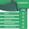 4x 272 Liter Gartensack Gartenabfallsack mit 4 Griffen Produktbild-Vorschau 5