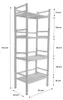 Libreria in bambù a 4 livelli, 144cm, Marrone naturale Anteprima dell’immagine prodotto 6