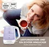 GOURMETmaxx Glas Wasserkocher 1,7 Liter Kabelloser 360° Produktbild-Vorschau 2
