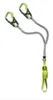 A climbing lanyard set with two carabiners and a coiled lanyard. Podgląd zdjęcia produktu