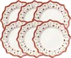 A set of six decorative plates with a festive pattern. Produktbild-Vorschau