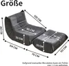 okwish Schlafsofas Relaxsessel mit Rückenlehne und Produktbild-Vorschau 6