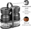 WENKO Menage mit Glas Gewürzstreuer in Schwarz 12 x 6 x Produktbild-Vorschau 4