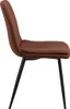 Becca chaise de salle à manger tissu orange. Voir les images du produit 4