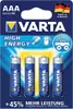 Varta 4903 LR03 AAA Micro High Energy Batterie 4er-Pack Podgląd zdjęcia produktu 38