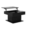 A black lift-top coffee table with drawers is shown against a white background. Produktbild-Vorschau