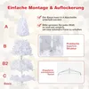 GOPLUS 240 cm Künstlicher Weihnachtsbaum, Weißer Tanne Produktbild-Vorschau 6